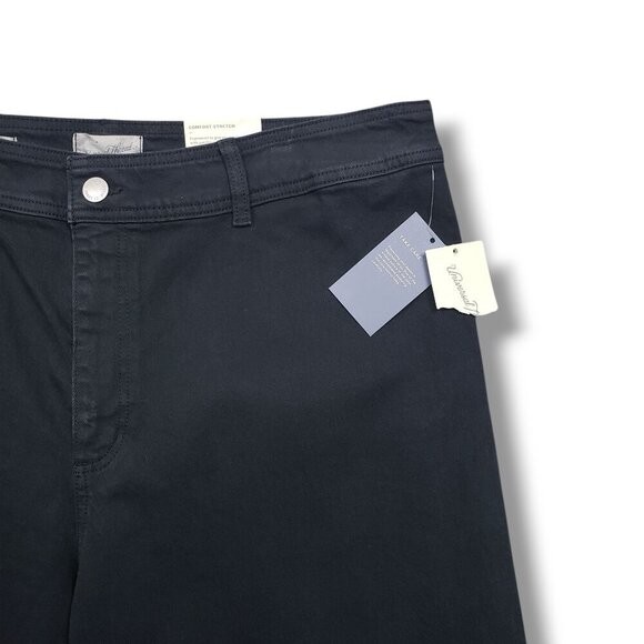 Universal Thread Wide Leg Ankle Jeans Juniors 17 Black Comfort Stretch Womens - Picture 3 of 12